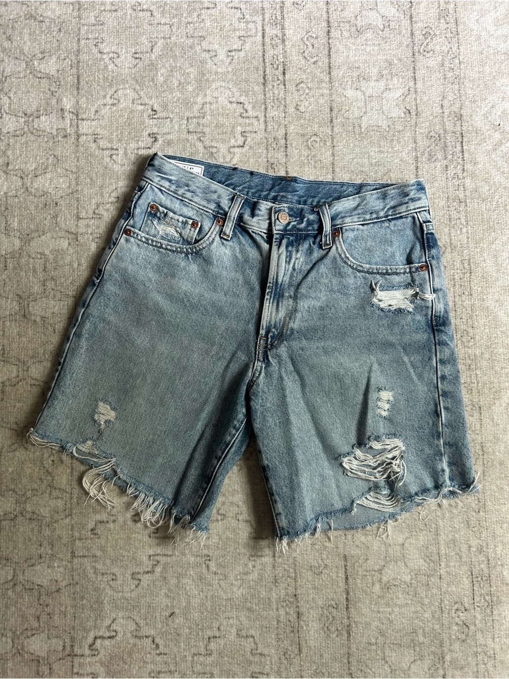 GAP light blue denim high-rise shorts